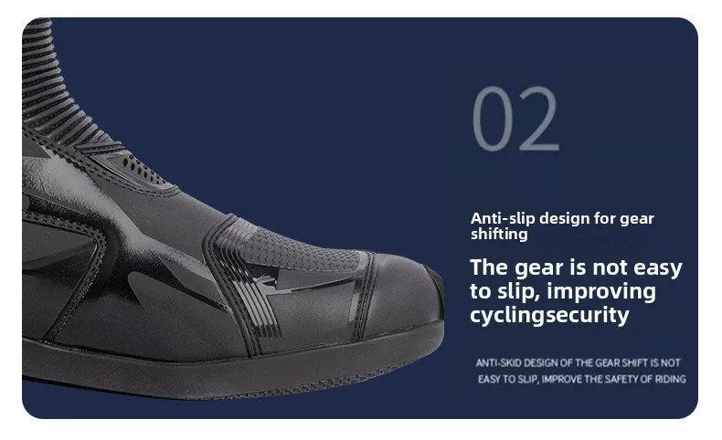 BENKIA HDF-FC708T Off-Road Motorcycle Bota Professional Track Riding Rally Race Boot Cowhide Waterproof Racing Anti-Collision
