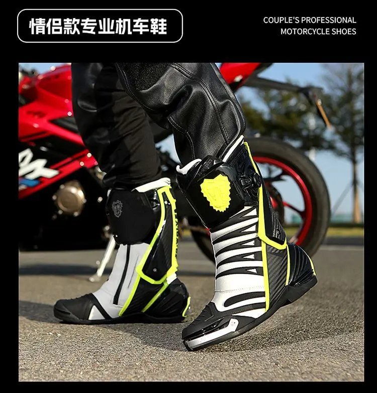 JG WOLVES Motorcycle Boots Men Nine Strand Wolf Riding Shoes Protective Racing Gear motocross boots נעלי רכיבה לאופנוע כביש