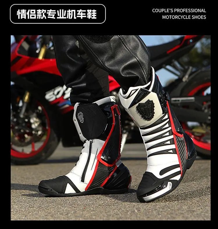 JG WOLVES Motorcycle Boots Men Nine Strand Wolf Riding Shoes Protective Racing Gear motocross boots נעלי רכיבה לאופנוע כביש