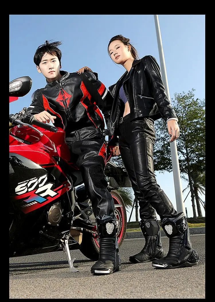 JG WOLVES Motorcycle Boots Men Nine Strand Wolf Riding Shoes Protective Racing Gear motocross boots נעלי רכיבה לאופנוע כביש