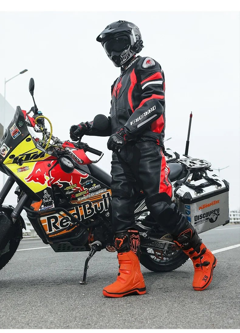 Track Shoes Motorcycle Anti-skid Motocross Boots Off-road Locomotive Riding Boots Tension Off-road Anti-drop Riding Equipment