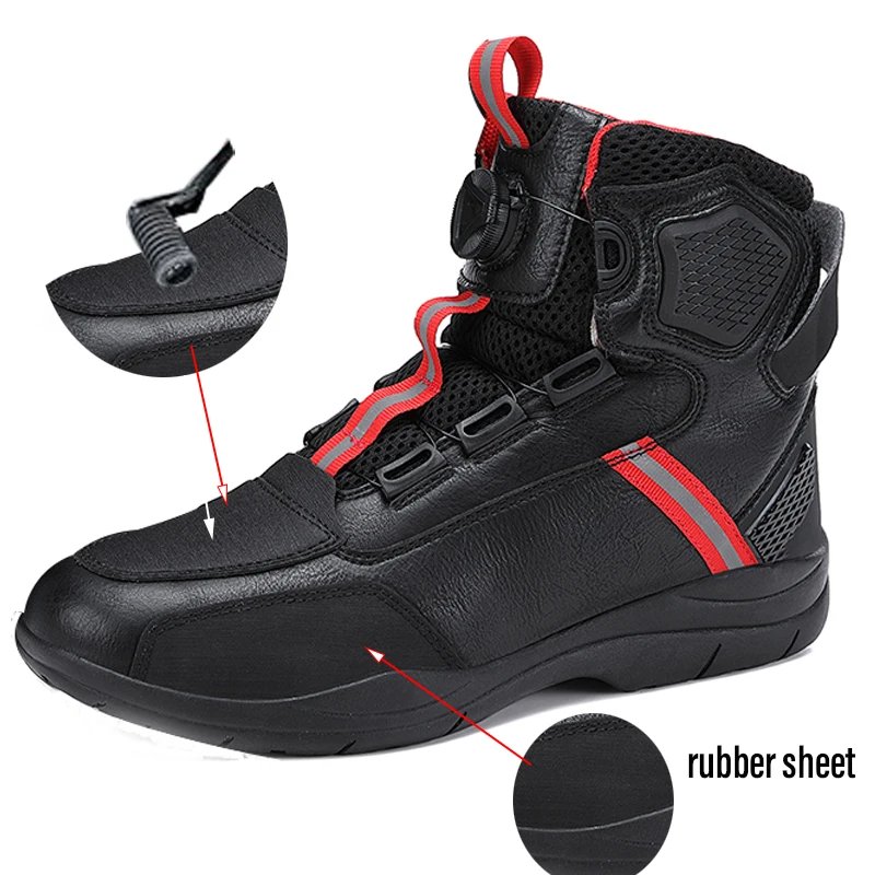 Motorcycle Boots Men Motor Motorbike Riding Shoes Anti-fall Motorcycle Shoes Motocross Off-Road Racing Boots