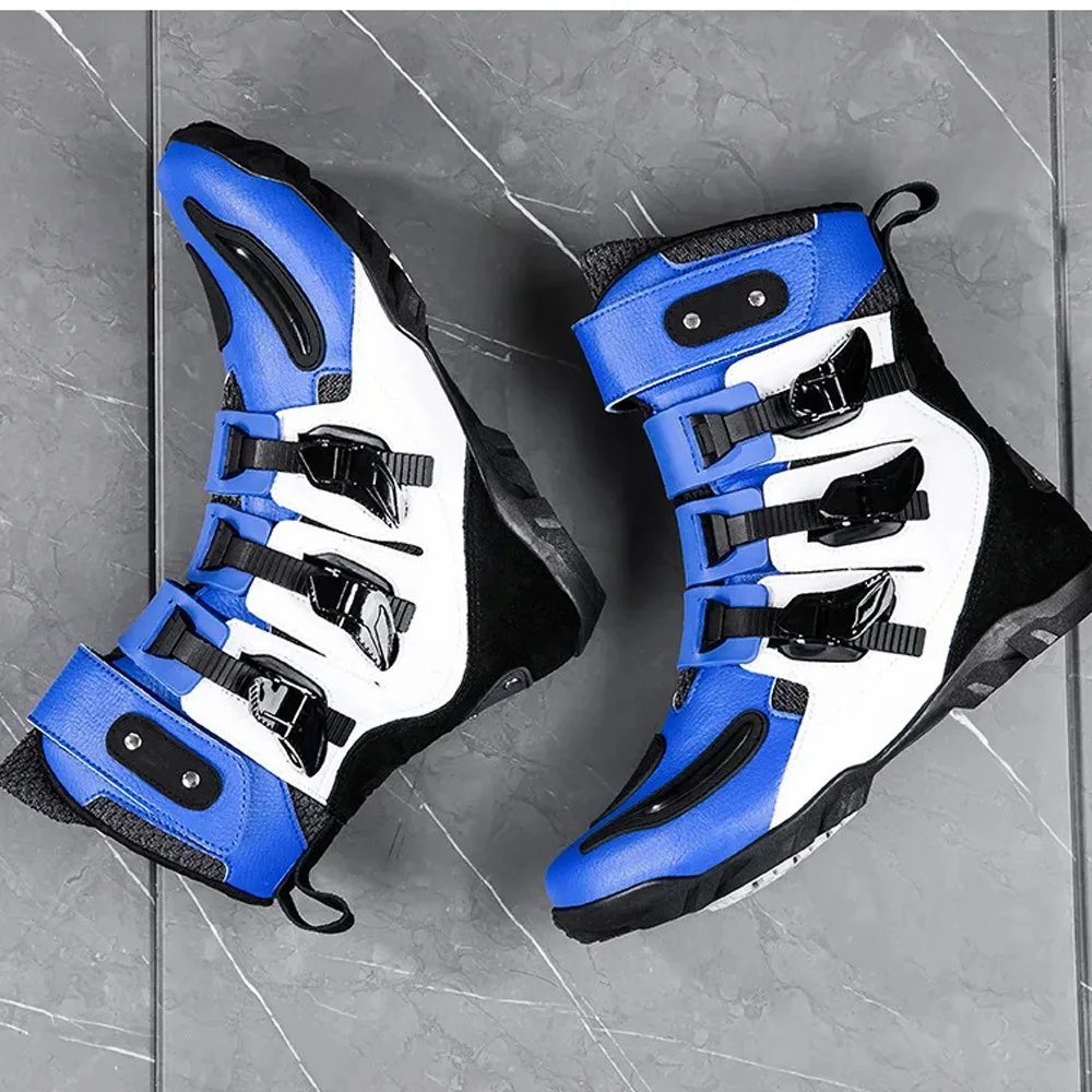 Motorcycle Boots Man Studded Boots Anti-Fall Motorcycle Equipment Wear-Resistant Motocross Boots