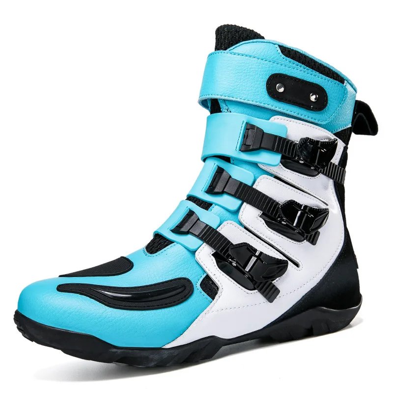 Motorcycle Boots Man Studded Boots Anti-Fall Motorcycle Equipment Wear-Resistant Motocross Boots
