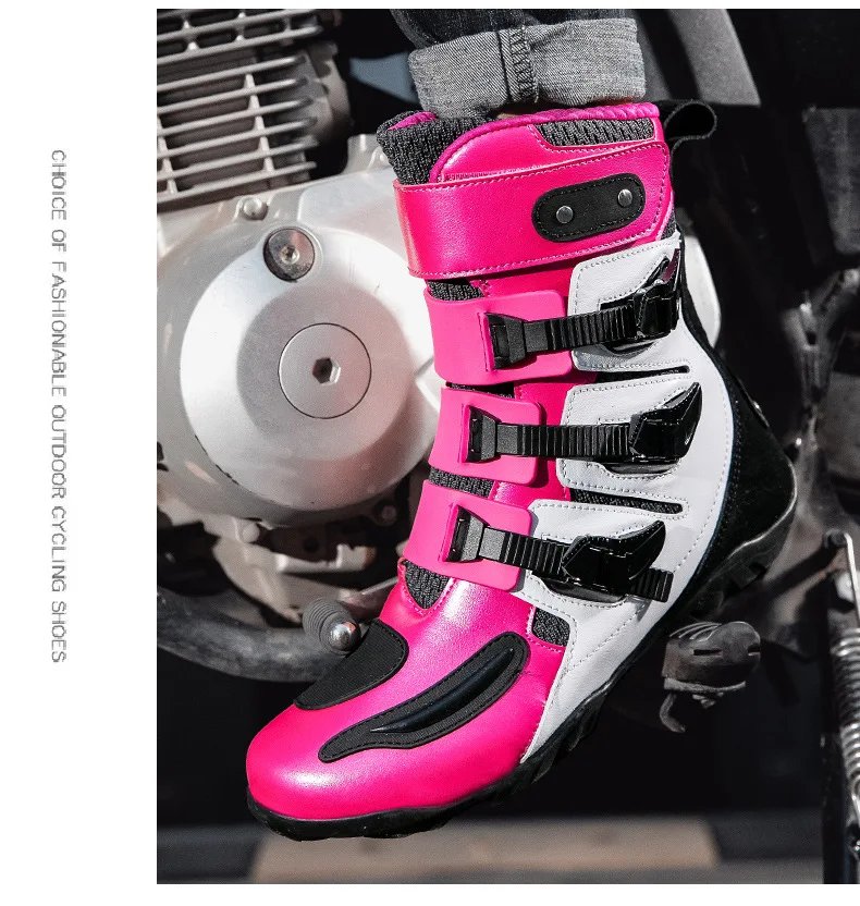 Motorcycle Boots Man Studded Boots Anti-Fall Motorcycle Equipment Wear-Resistant Motocross Boots