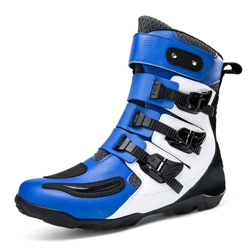 Motorcycle Boots Man Studded Boots Anti-Fall Motorcycle Equipment Wear-Resistant Motocross Boots
