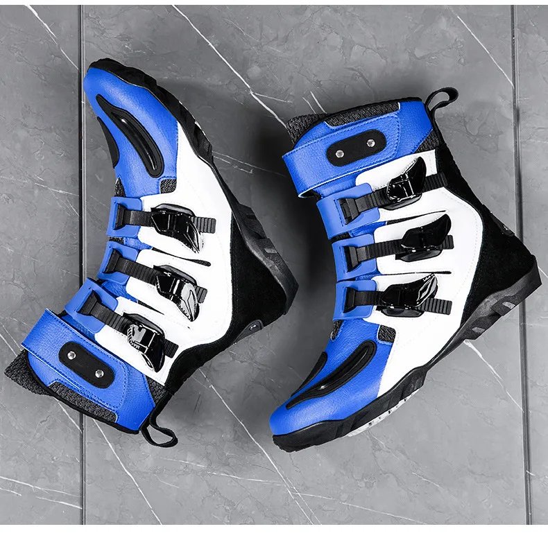 Motorcycle Boots Man Studded Boots Anti-Fall Motorcycle Equipment Wear-Resistant Motocross Boots