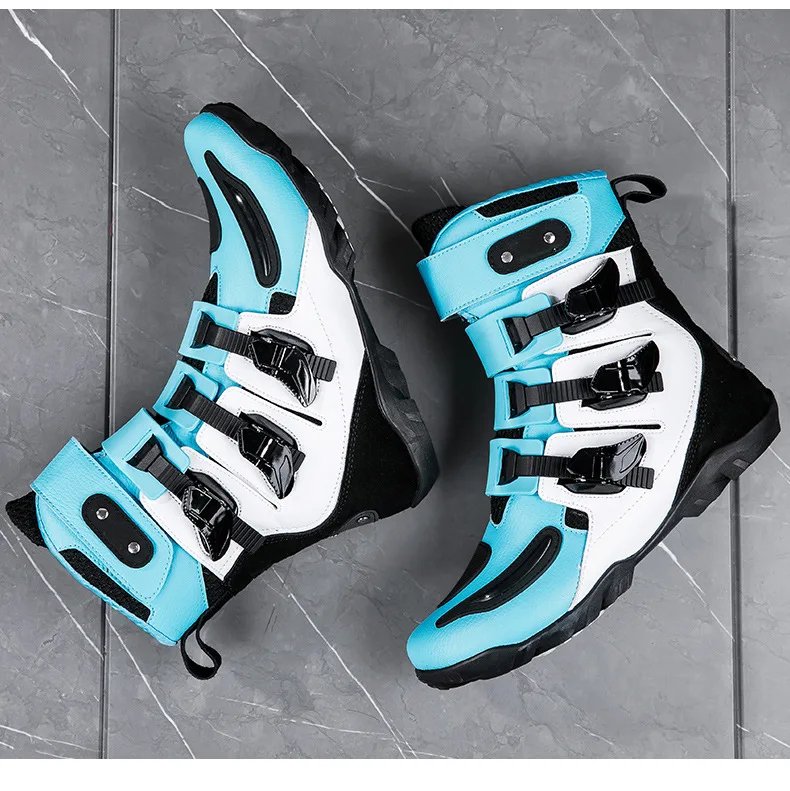 Motorcycle Boots Man Studded Boots Anti-Fall Motorcycle Equipment Wear-Resistant Motocross Boots