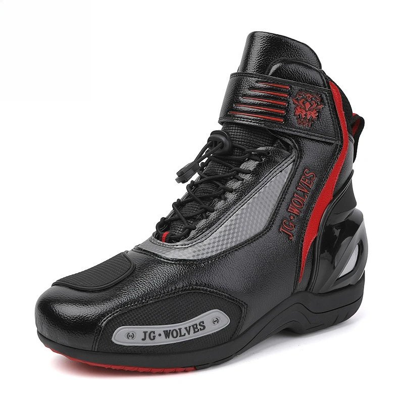 Motorcycle Shoes Men Off-road Adventure Motocross Low Boots  Retro Black Riding Shoes Rubber Sole Waterproof Motorcyclist Shoes