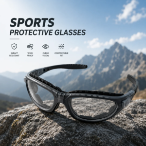 Foam-sealed windproof and dustproof safety goggles, unisex outdoor cycling glasses, relieve dry eye discomfort