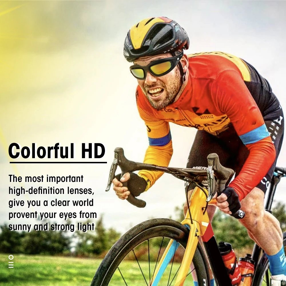 KEMiMOTO Polarized Motorcycle Glasses Sunglasses For Shooting Eye Protection Windproof Moto Goggles UV400 Antifog clear Lens