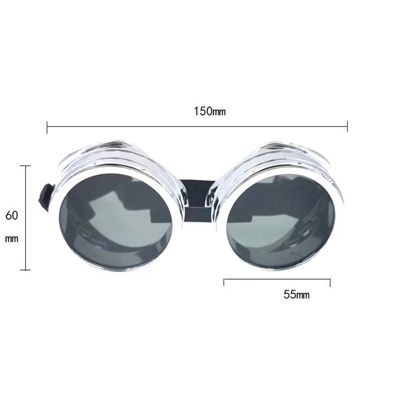 Heavy Metal Steampunk Motorcycle Glasses Gothic Style Driver Goggles Protective Glasses for Cosplay Halloween Decorations Heavy Metal Steampunk Motorcycle Glasses Gothic Style Driver Goggles Protective Glasses for Cosplay Halloween Decorations