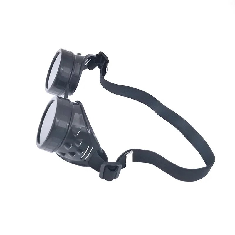 Heavy Metal Steampunk Motorcycle Glasses Gothic Style Driver Goggles Protective Glasses for Cosplay Halloween Decorations