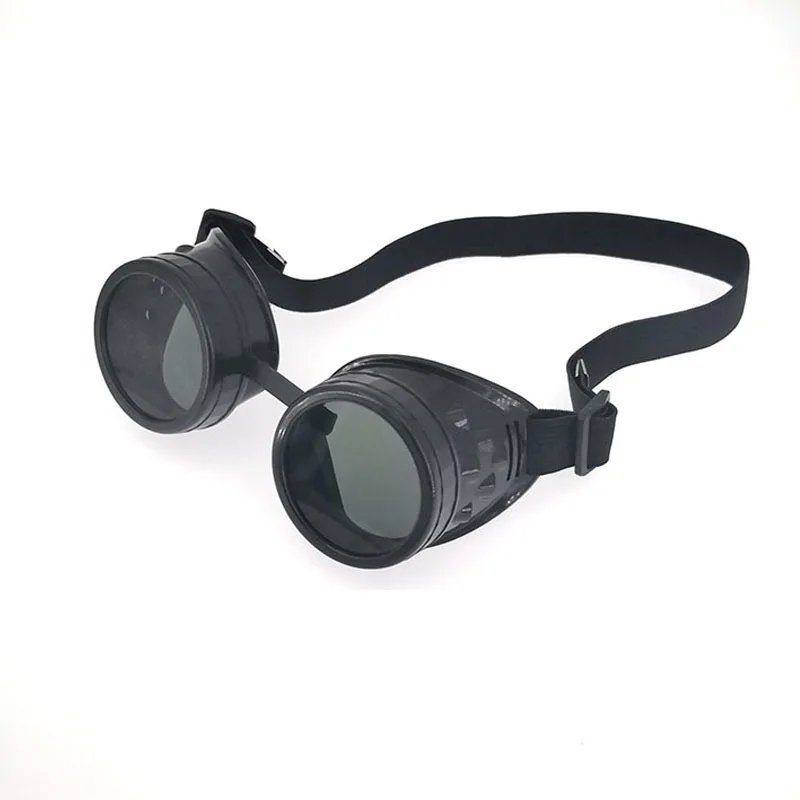 Heavy Metal Steampunk Motorcycle Glasses Gothic Style Driver Goggles Protective Glasses for Cosplay Halloween Decorations