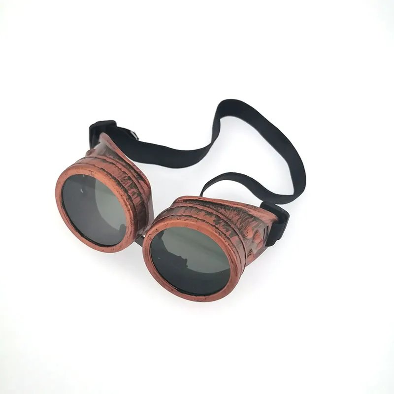 Heavy Metal Steampunk Motorcycle Glasses Gothic Style Driver Goggles Protective Glasses for Cosplay Halloween Decorations
