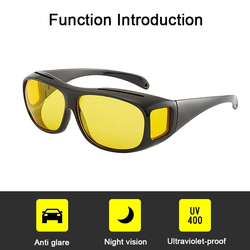 Car Night Vision Driving Glasses Anti-Glare Motorcycle Bicycle Driver Goggles UV Protection Sunglasses Eyewear Car Accessries