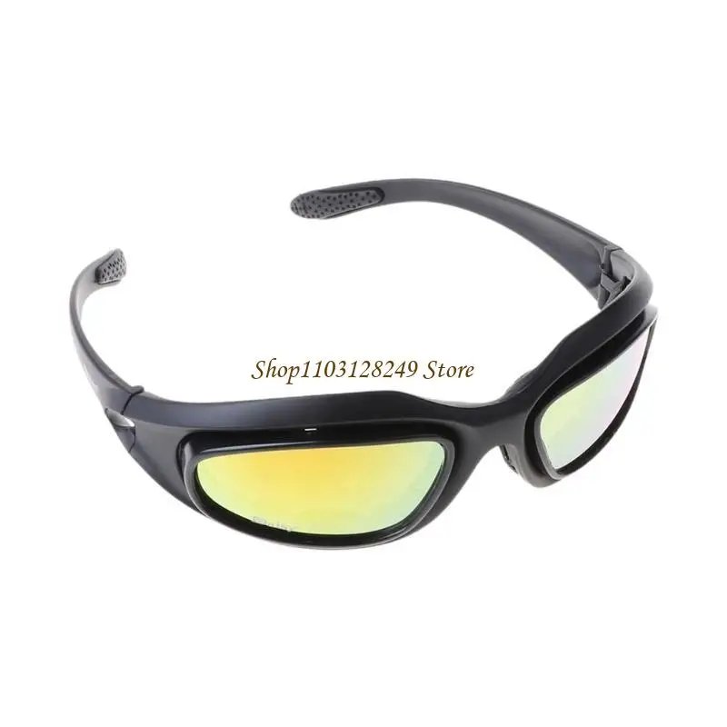 N5KD Windproof Polarized Motorcycle Lens for Sun Glasses Riding Cycling Biker Sports