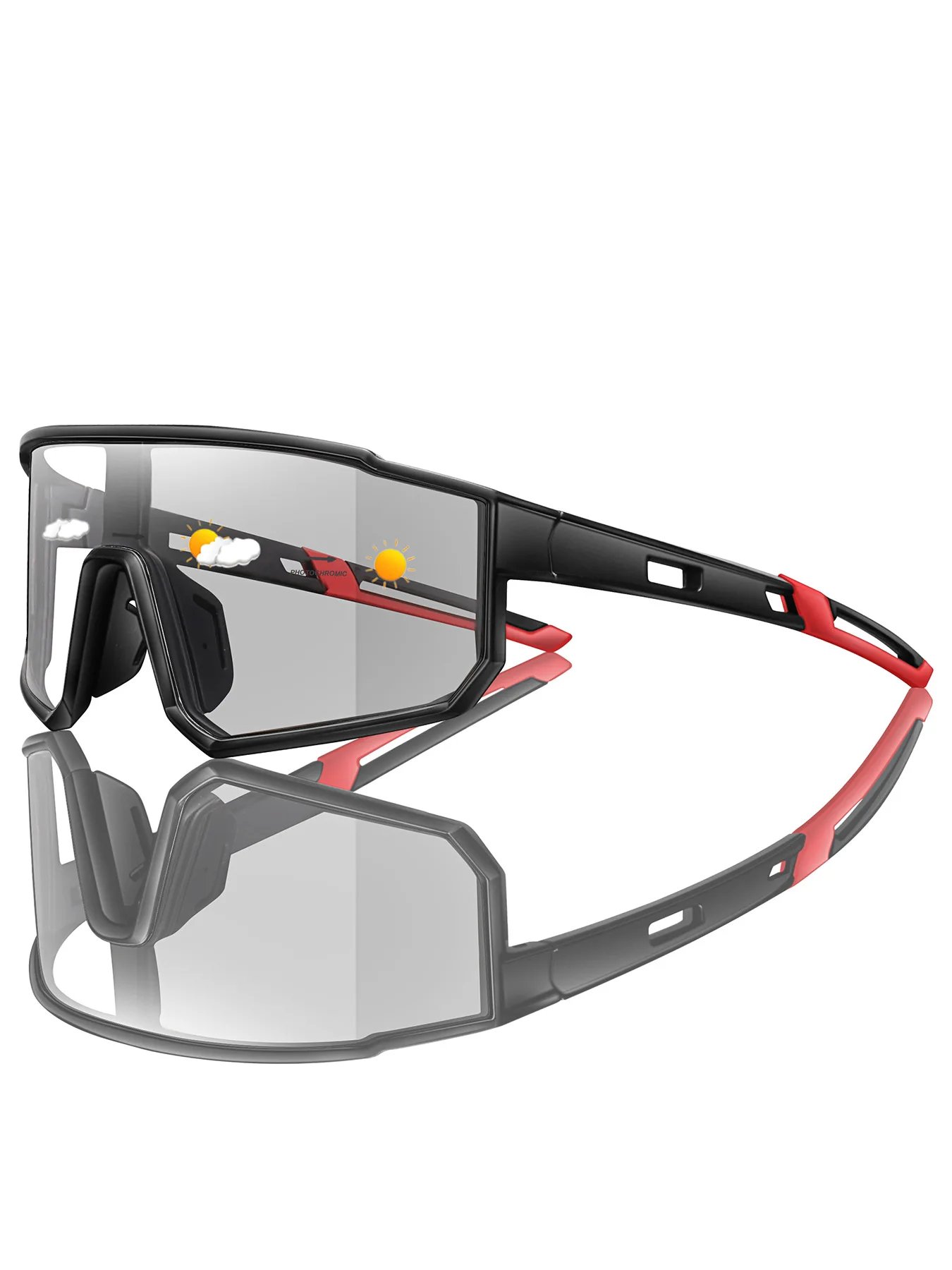 New Style Brand Photochromic Eyewear Men Women Bicycle MTB Bike Running Fishing Cycling Glasses Comfortable Windproof Goggles