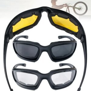 Universal Motorcycle Goggles Bicycle Motorcycle Windproof Goggles Men Women Sunglasses Anti-Fog UV400 Dust-proof Glasses