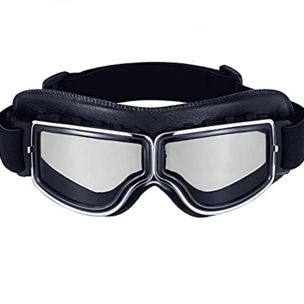 Windproof Motorcycle Helmet Glasses Leather Safety Protective Anti-glare Motocross Cross-country Steampunk Glass Various Styles