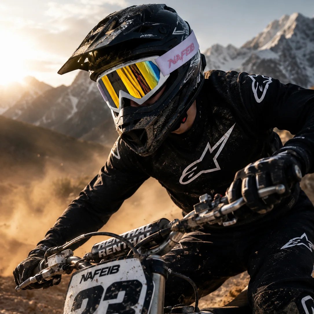 Outdoor Cross-Country Ski Goggles, Motorcycle Glasses, ATV Riding Goggles, Windproof, Dustproof & Impact-Resistant