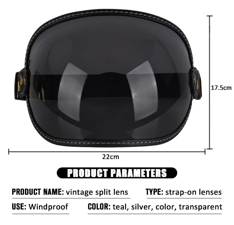 Uchoose Retro Motorcycle Goggle Universal Bubble Visor UV Protection Vintage Motorbike Riding Glasses Helmet Lens Shield Durable Uchoose Retro Motorcycle Goggle Universal Bubble Visor UV Protection Vintage Motorbike Riding Glasses Helmet Lens Shield Durable