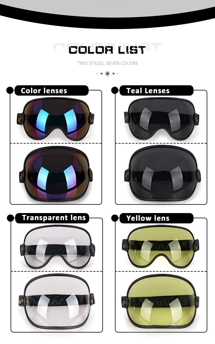 Uchoose Retro Motorcycle Goggle Universal Bubble Visor UV Protection Vintage Motorbike Riding Glasses Helmet Lens Shield Durable Uchoose Retro Motorcycle Goggle Universal Bubble Visor UV Protection Vintage Motorbike Riding Glasses Helmet Lens Shield Durable