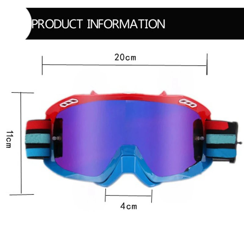 Rider's Goggles For Motorcycle Dirtbike Off-Road Motocross MTB Sunglasses Eyes Protecter Outdoor Motor Sport Helmet Accessory
