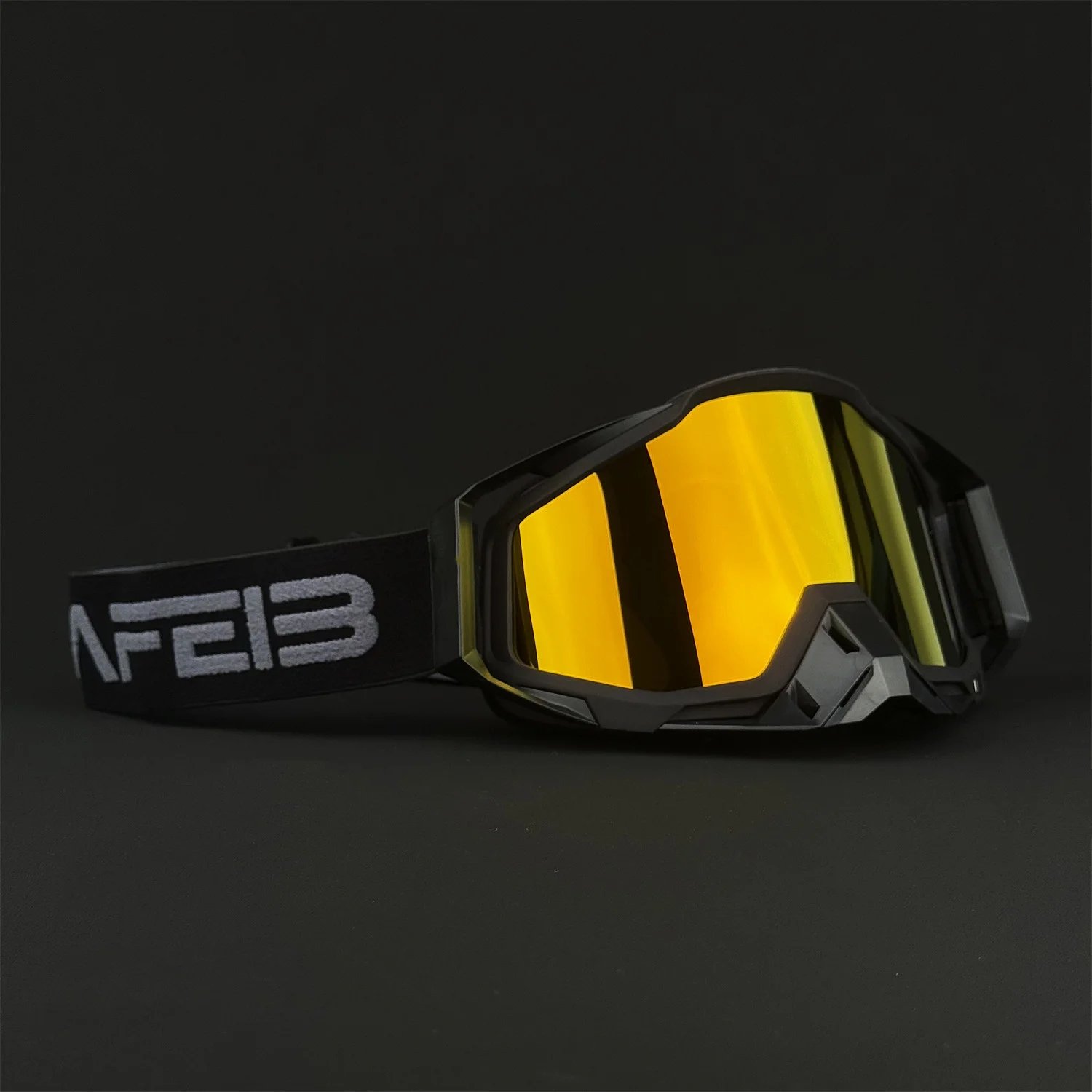 NAFEIB Motorcycle Goggles Electroplated Lens Off Road Motocross Glasses MX Protection Windproof Eyewear Dirt Bike Tear-off Lens