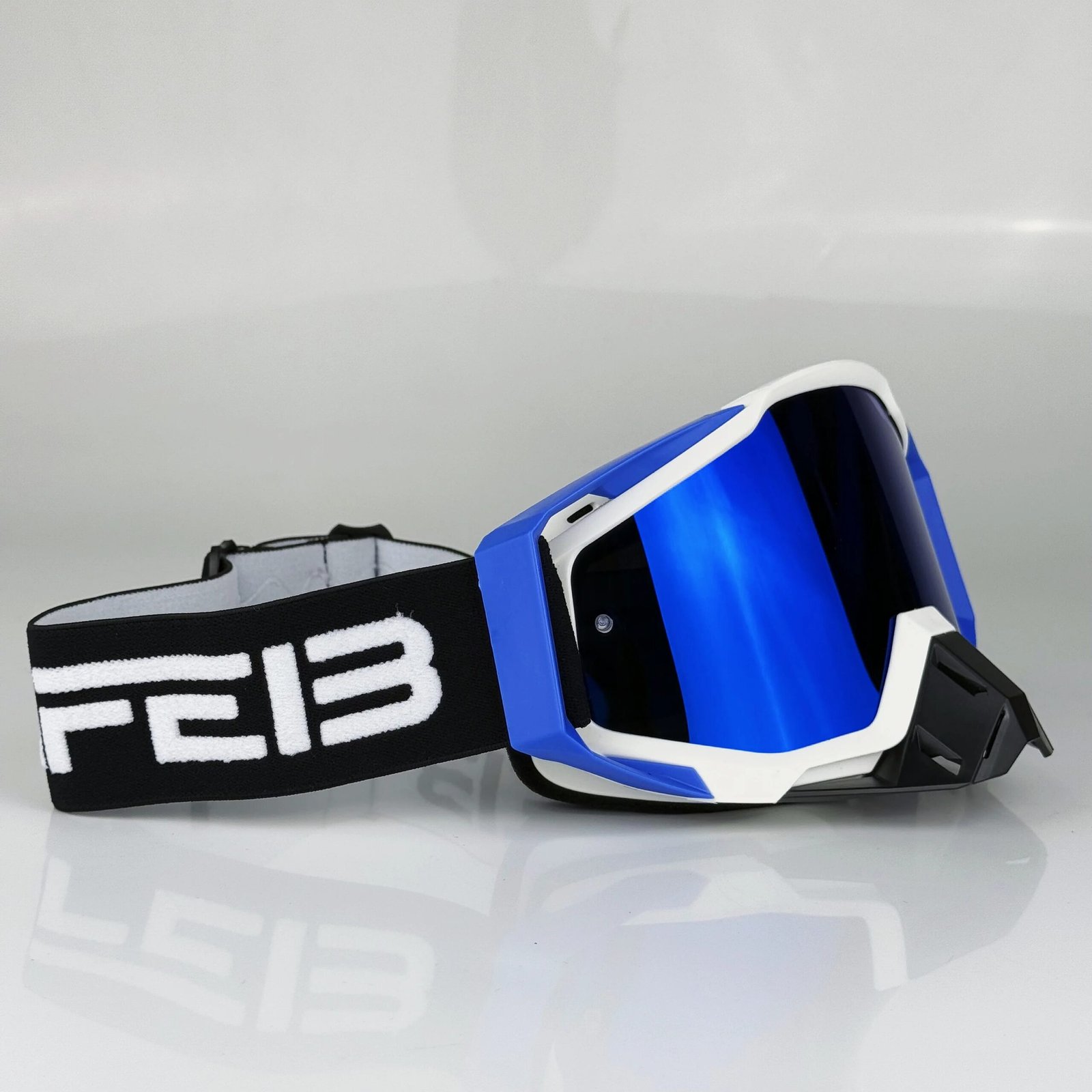 NAFEIB Motorcycle Goggles Electroplated Lens Off Road Motocross Glasses MX Protection Windproof Eyewear Dirt Bike Tear-off Lens