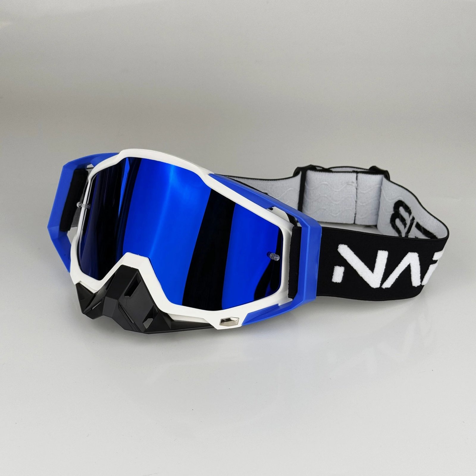 NAFEIB Motorcycle Goggles Electroplated Lens Off Road Motocross Glasses MX Protection Windproof Eyewear Dirt Bike Tear-off Lens