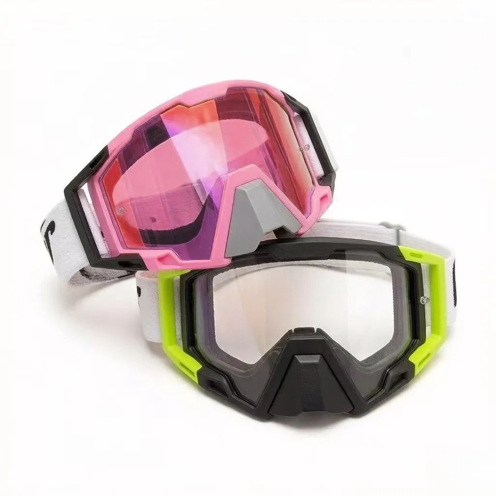 Motocross Goggles for Men Women, Off Road Motorcycle Riding Glasses with Blue Mirror Lens, Adjustable Strap, Wide Vision PC Lens, Wind Dust Protection for Dirt Bike ATV MX Cycling Motocross Goggles for Men Women, Off Road Motorcycle Riding Glasses with Blue Mirror Lens, Adjustable Strap, Wide Vision PC Lens, Wind Dust Protection for Dirt Bike ATV MX Cycling