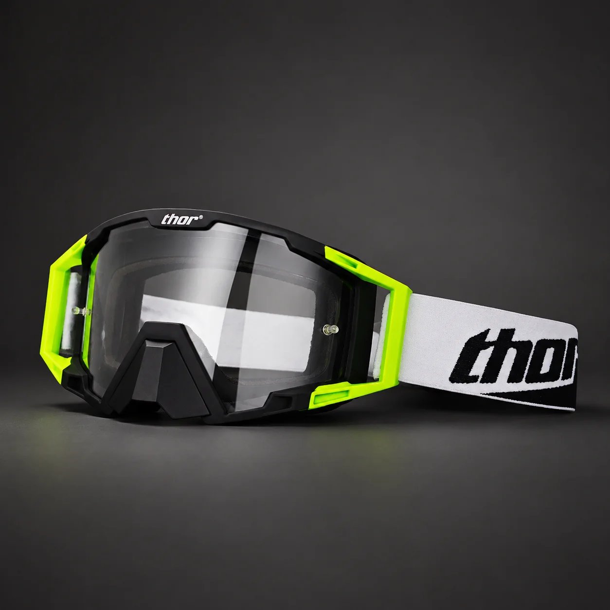 Motocross Goggles for Men Women, Off Road Motorcycle Riding Glasses with Blue Mirror Lens, Adjustable Strap, Wide Vision PC Lens, Wind Dust Protection for Dirt Bike ATV MX Cycling