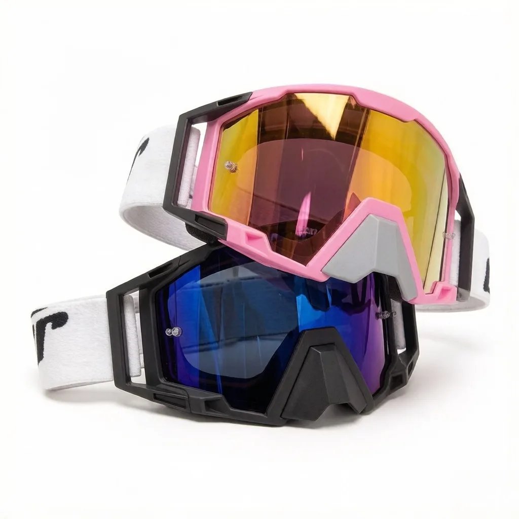 Motocross Goggles for Men Women, Off Road Motorcycle Riding Glasses with Blue Mirror Lens, Adjustable Strap, Wide Vision PC Lens, Wind Dust Protection for Dirt Bike ATV MX Cycling Motocross Goggles for Men Women, Off Road Motorcycle Riding Glasses with Blue Mirror Lens, Adjustable Strap, Wide Vision PC Lens, Wind Dust Protection for Dirt Bike ATV MX Cycling