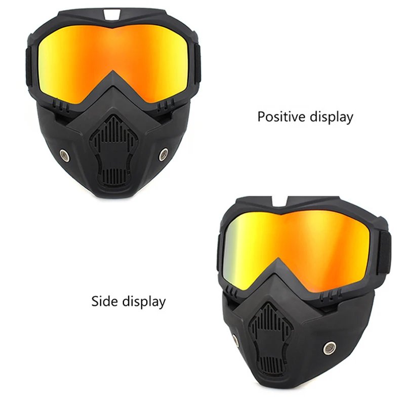 Protective Motorcycle Face Mask Removable Full Face Tactical Motorcycle Helmet Goggles Riding Motocross Glasses Moto Accessories Protective Motorcycle Face Mask Removable Full Face Tactical Motorcycle Helmet Goggles Riding Motocross Glasses Moto Accessories