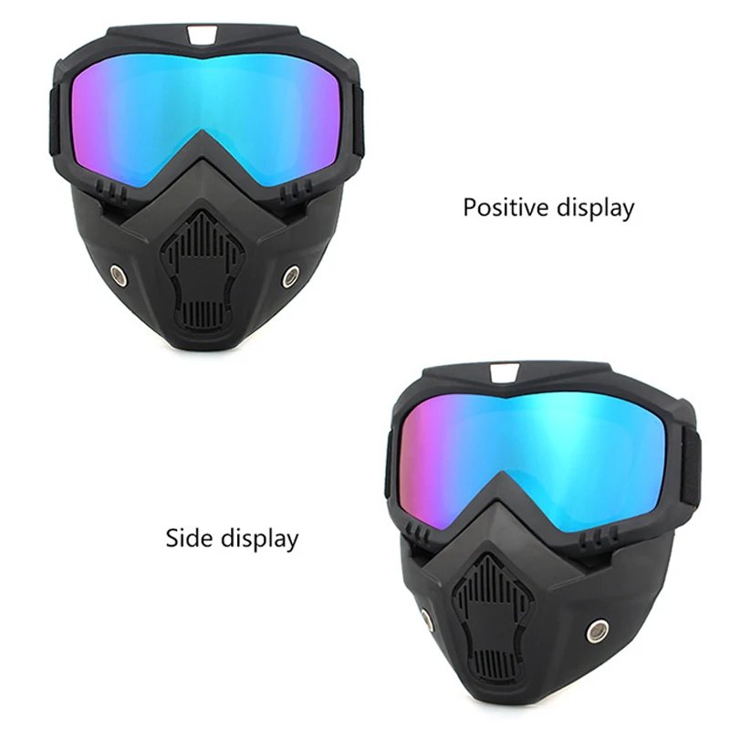 Protective Motorcycle Face Mask Removable Full Face Tactical Motorcycle Helmet Goggles Riding Motocross Glasses Moto Accessories Protective Motorcycle Face Mask Removable Full Face Tactical Motorcycle Helmet Goggles Riding Motocross Glasses Moto Accessories