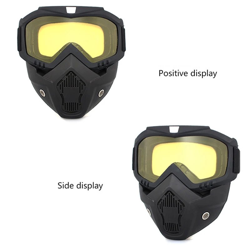 Protective Motorcycle Face Mask Removable Full Face Tactical Motorcycle Helmet Goggles Riding Motocross Glasses Moto Accessories Protective Motorcycle Face Mask Removable Full Face Tactical Motorcycle Helmet Goggles Riding Motocross Glasses Moto Accessories