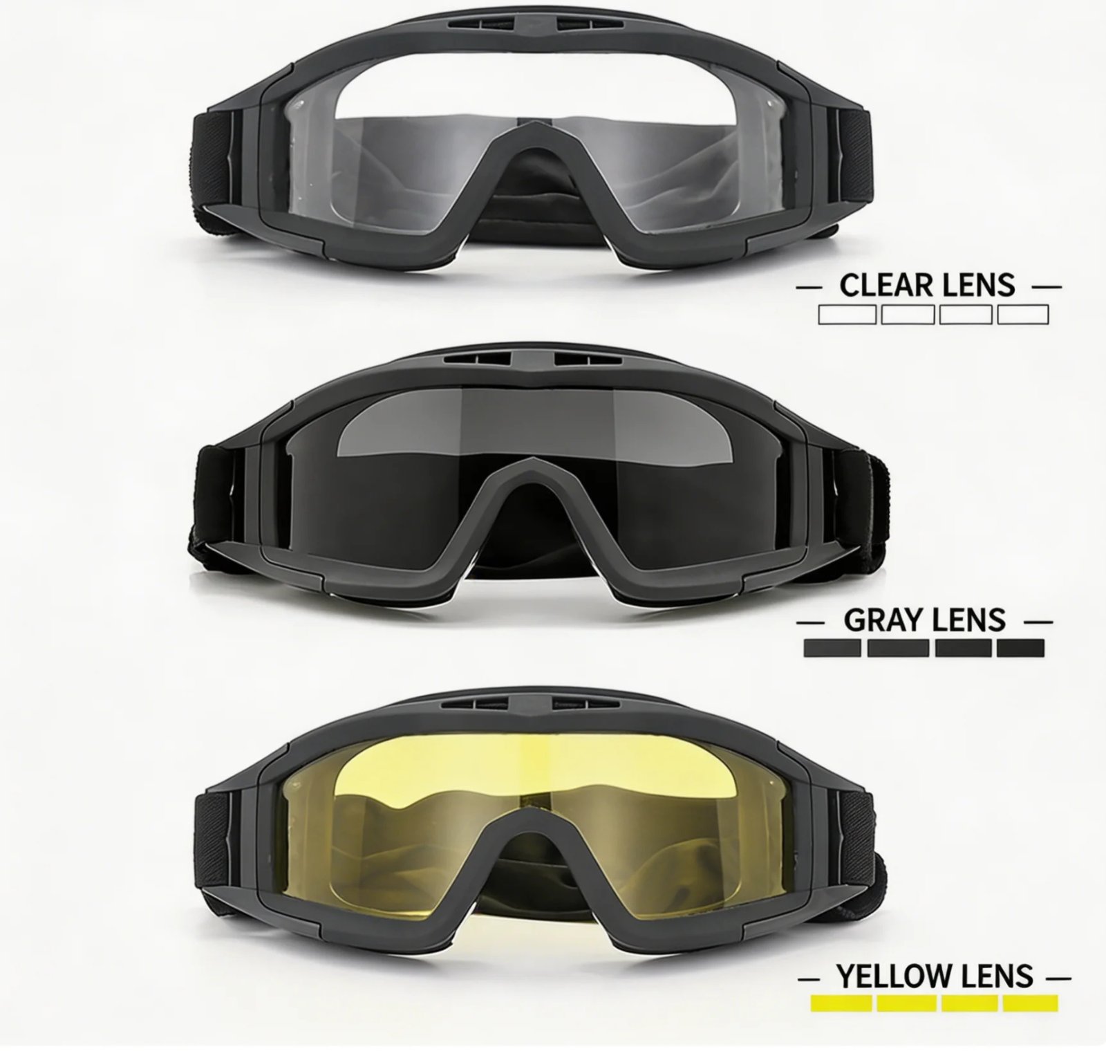 Grasshopper Tactical Goggle Kit,3 Swap Anti-Explosion Lenses,Shooting Bike Moto,Dustproof Helmet Fit Outdoor Eyewear Gear Grasshopper Tactical Goggle Kit,3 Swap Anti-Explosion Lenses,Shooting Bike Moto,Dustproof Helmet Fit Outdoor Eyewear Gear