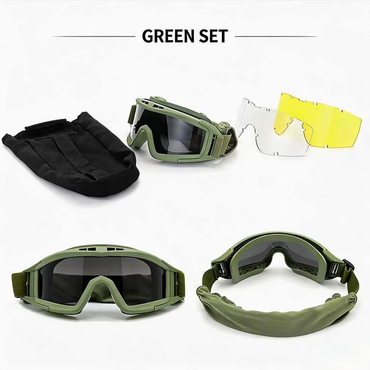 Grasshopper Tactical Goggle Kit,3 Swap Anti-Explosion Lenses,Shooting Bike Moto,Dustproof Helmet Fit Outdoor Eyewear Gear Grasshopper Tactical Goggle Kit,3 Swap Anti-Explosion Lenses,Shooting Bike Moto,Dustproof Helmet Fit Outdoor Eyewear Gear