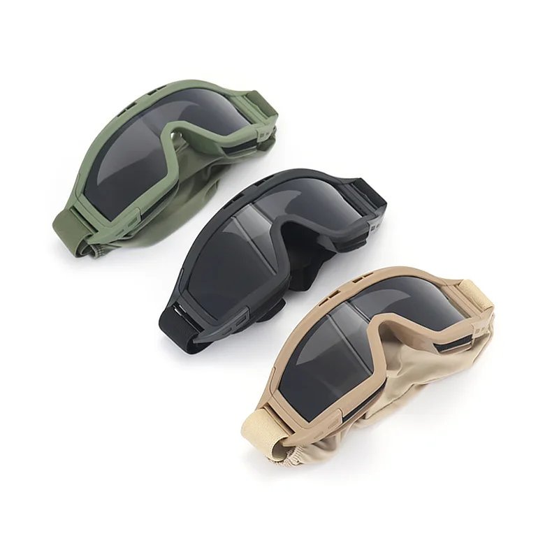 Grasshopper Tactical Goggle Kit,3 Swap Anti-Explosion Lenses,Shooting Bike Moto,Dustproof Helmet Fit Outdoor Eyewear Gear Grasshopper Tactical Goggle Kit,3 Swap Anti-Explosion Lenses,Shooting Bike Moto,Dustproof Helmet Fit Outdoor Eyewear Gear