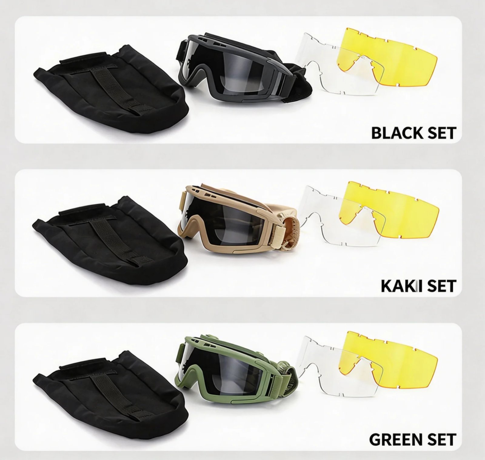 Grasshopper Tactical Goggle Kit,3 Swap Anti-Explosion Lenses,Shooting Bike Moto,Dustproof Helmet Fit Outdoor Eyewear Gear Grasshopper Tactical Goggle Kit,3 Swap Anti-Explosion Lenses,Shooting Bike Moto,Dustproof Helmet Fit Outdoor Eyewear Gear