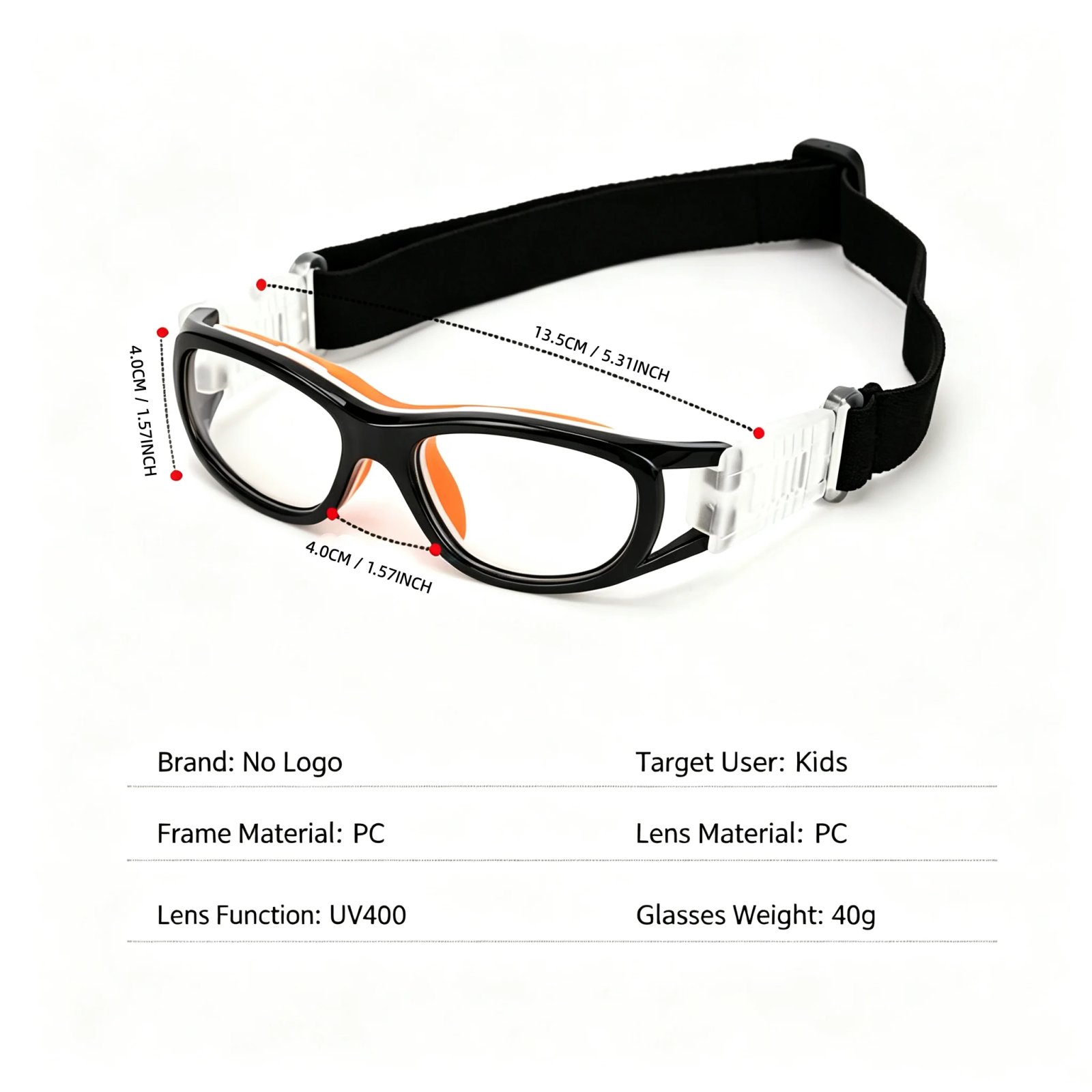 Professional Children Basketball Sports Glasses for Outdoor Cycling Football, Multi-Sport Impact Resistant Protective Goggles