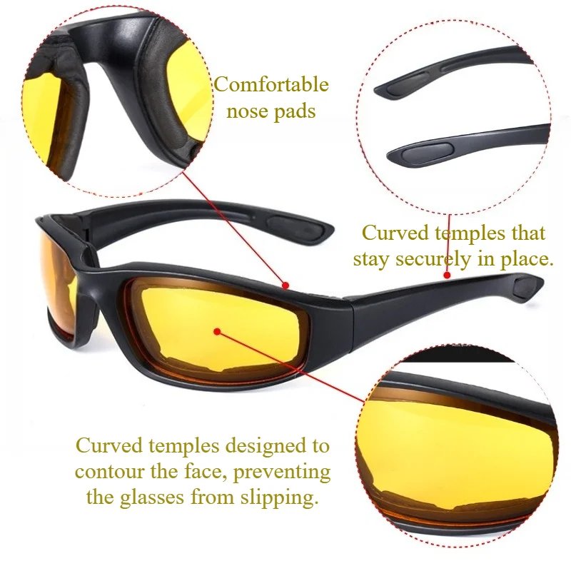 Windproof Cycling Sunglasses UV Protection Outdoor Sports Running Fishing Eyewear Windproof Bicycle Goggles Accessories Windproof Cycling Sunglasses UV Protection Outdoor Sports Running Fishing Eyewear Windproof Bicycle Goggles Accessories