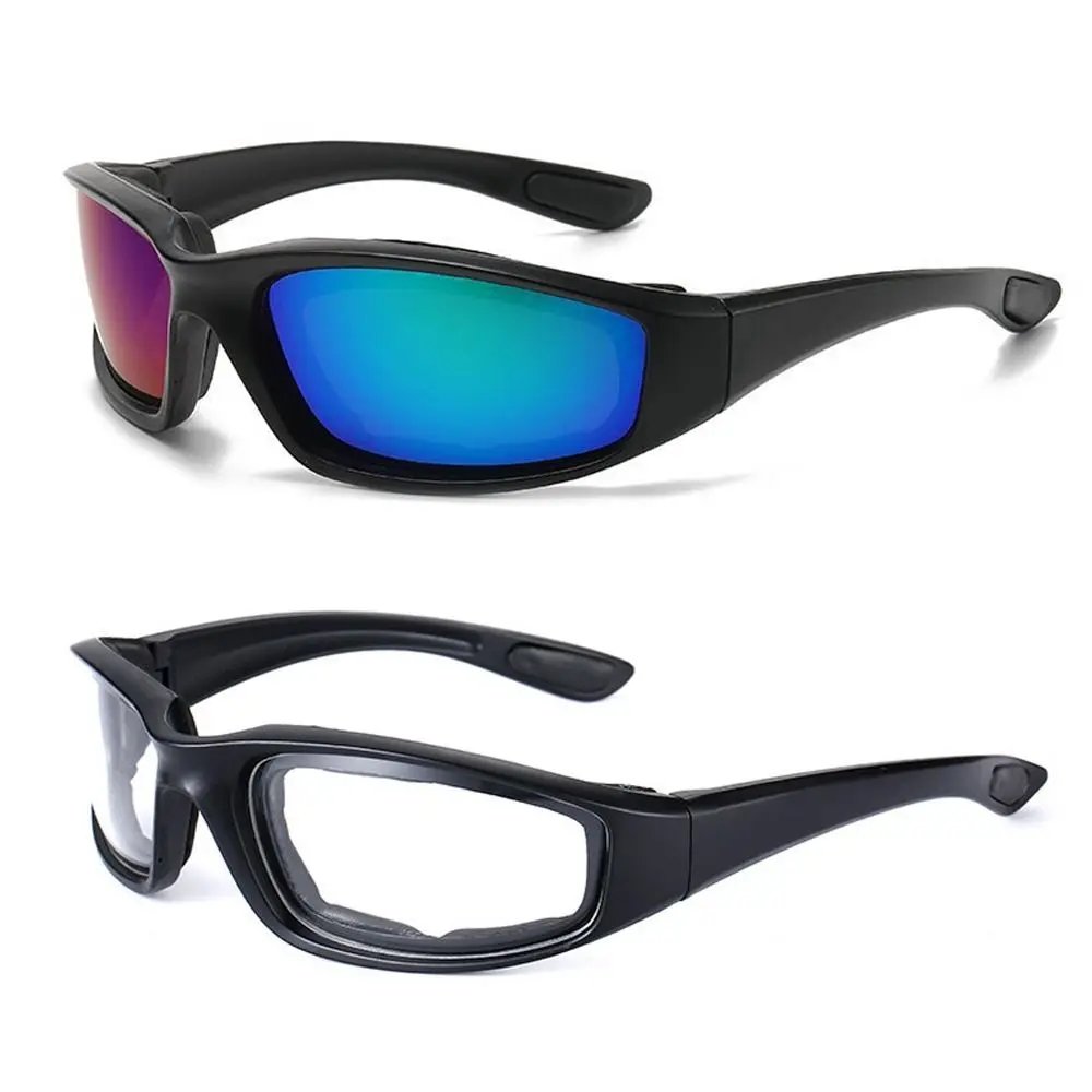 Punk Yellow Lenses Sunglasses UV Protective Decoration Accessories Outdoor Sunglasses Black Shades Motorcycle Goggles