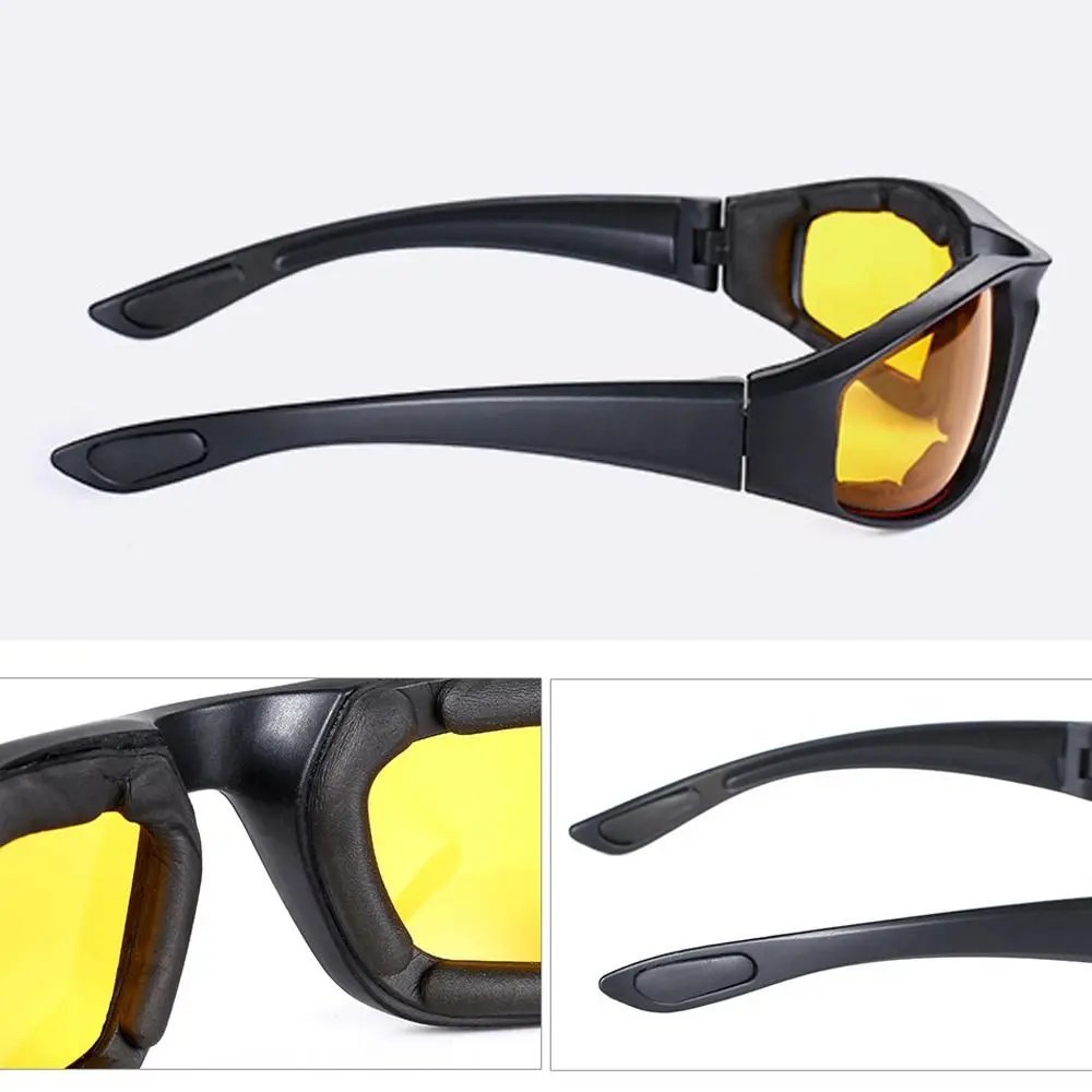 Punk Yellow Lenses Sunglasses UV Protective Decoration Accessories Outdoor Sunglasses Black Shades Motorcycle Goggles Punk Yellow Lenses Sunglasses UV Protective Decoration Accessories Outdoor Sunglasses Black Shades Motorcycle Goggles