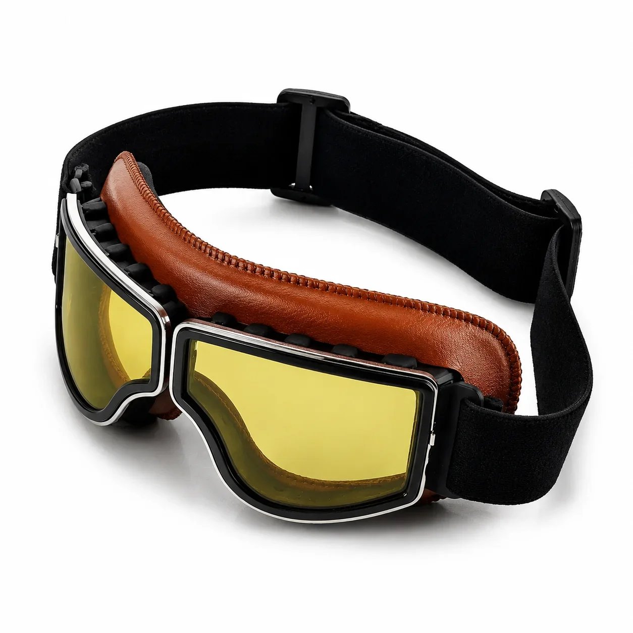 Vintage Motorcycle Goggles for Men Women, Retro Riding Goggles with UV Protection, Anti-Fog Clear Lens, Windproof Dustproof Scratch-Resistant, Adjustable Strap Vintage Motorcycle Goggles for Men Women, Retro Riding Goggles with UV Protection, Anti-Fog Clear Lens, Windproof Dustproof Scratch-Resistant, Adjustable Strap