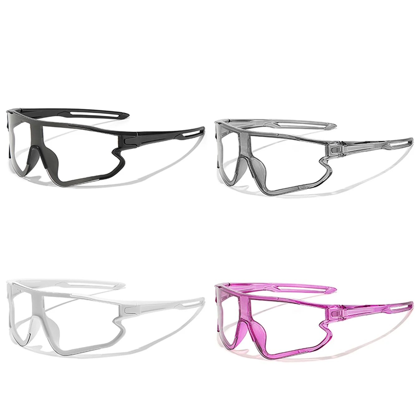 Men Women Photochromic Motorcycle Glasses Outdoor Sports Big Frame Windproof Cycling Running Hiking Goggles