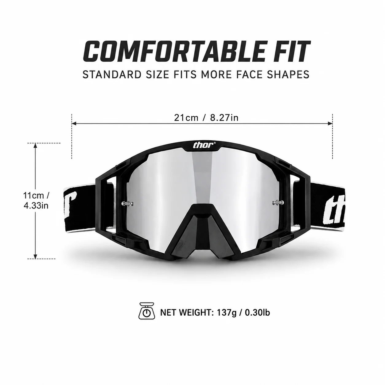 New Colors Motocross Goggles for Off-Road Riding Skiing Sport Eye Wear Compatible with MX Helmet Motorcycle ATV DH MTB