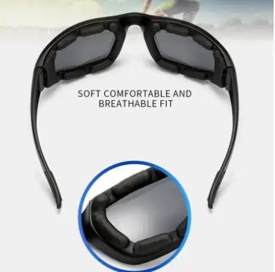 Yellow Lens Sunglassese for Driving Anti-UV Motorcycle Riding Glasses Padding Goggles Universal Outdoor Sports Women Sunglasses
