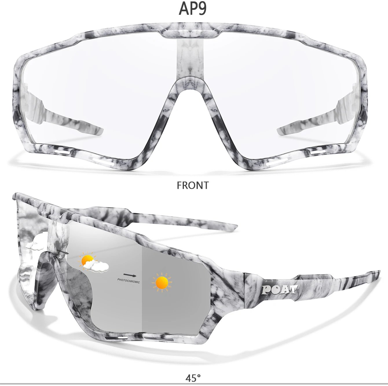 POAT Brand Motorcycle Photochromic Windproof Sunglasses Men MTB Bike Bicycle Eyewear Sports Cycling Fishing Running Glasses POAT Brand Motorcycle Photochromic Windproof Sunglasses Men MTB Bike Bicycle Eyewear Sports Cycling Fishing Running Glasses